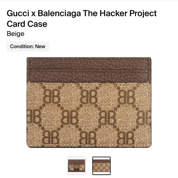 NIB Gucci x Balenciaga The Hacker Project Card Case - Picture 2 of 14